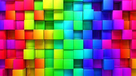 cubic, Rainbows, Abstract Wallpapers HD / Desktop and Mobile Backgrounds