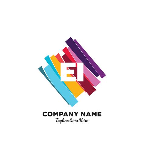 EI initial logo With Colorful template vector. 21494913 Vector Art at Vecteezy