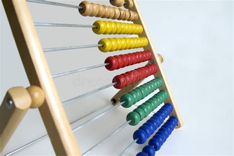 Traditional Abacus with Colorful Wooden Beads Stock Image - Image of ...