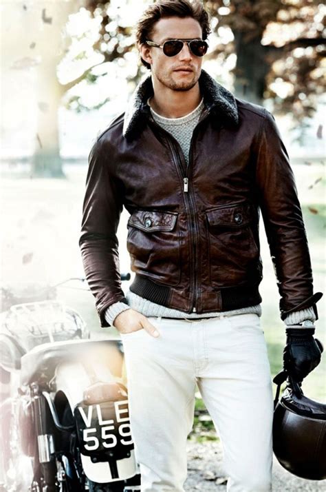 Men's Brown Leather Jackets Style | Famous Outfits