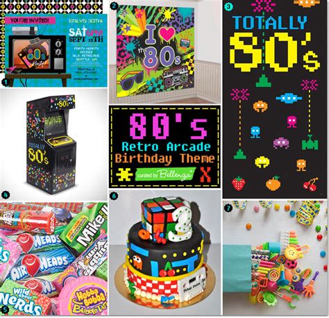 80s Retro Arcade Birthday Theme: Totally Cool Ideas! - Unique Party ...