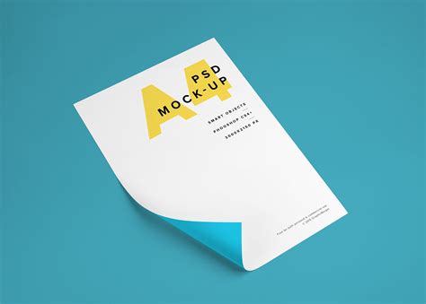 A4 Paper PSD Mockup — Free Mockup World