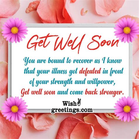 Get Well Soon Card Messages - Wish Greetings