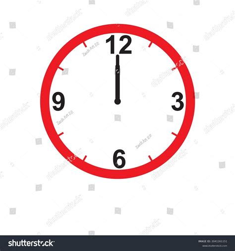 1,415 12 Am Clock Images, Stock Photos & Vectors | Shutterstock