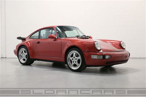 1991 Porsche 964 Turbo Coral Red 50,174 miles | Sloan Motor Cars