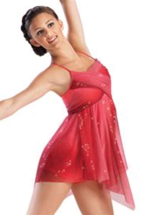 Red sparkle dress | Lyrical dresses, Dance outfits, Dance attire