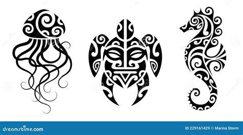 Maori Turtle Tattoo Design. Isolated. Vector. | CartoonDealer.com #234384288