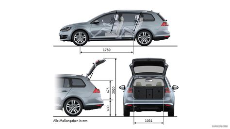 Volkswagen Golf 7 Variant (2014) - Dimensions | Caricos