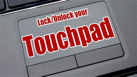 How to lock and unlock your Touchpad or Mouse. - YouTube