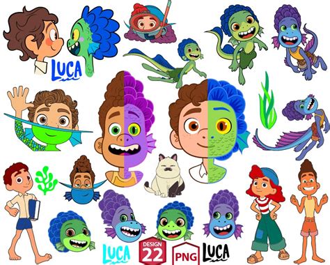 Disney Luca SVG, Luca PNG SVG, Luca Clipart Bundle, Luca Cri - Inspire Uplift