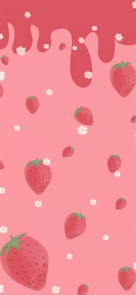 Strawberry Aesthetic Wallpaper - drarchanarathi WALLPAPER