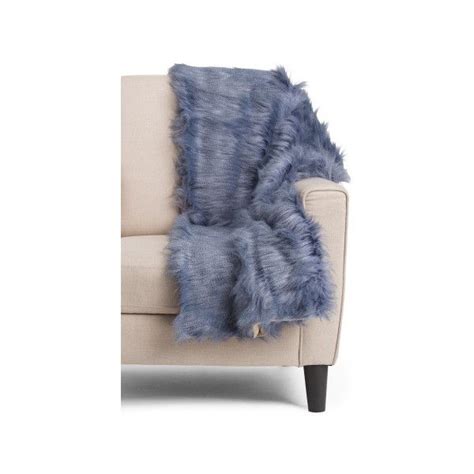 Faux Fur Throw ($40) liked on Polyvore featuring home, bed & bath, bedding, blankets, fake fur ...