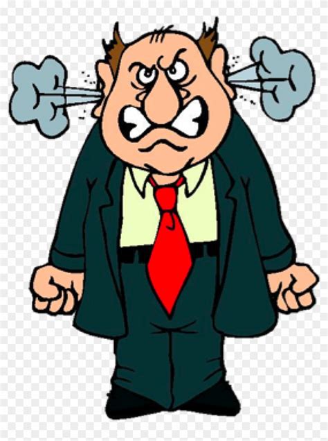 Anger Management Feeling Clip Art - Angry Person Cartoon - Free Transparent PNG Clipart Images ...