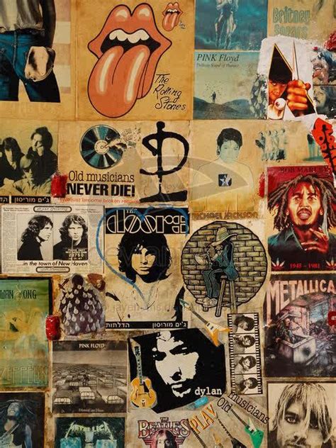 RocknRoll bands | Music collage, Posters art prints, Music wallpaper