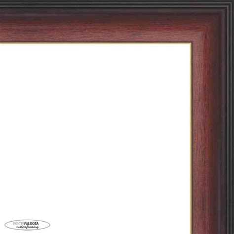 40x30 Contemporary Mahogany Wood Picture Frame - Complete with Frame Grade Acrylic, Backing, and ...