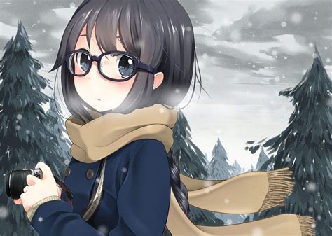 Girl with Glasses Anime Wallpapers - Top Free Girl with Glasses Anime ...