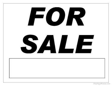 For Sale Sign - Printable For Sale Sign | Cars for sale, For sale sign ...