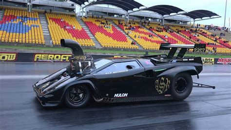 LAMBORGHINI SUPERCHARGED V8 DRAG CAR LICENCE TESTING AT... | Doovi