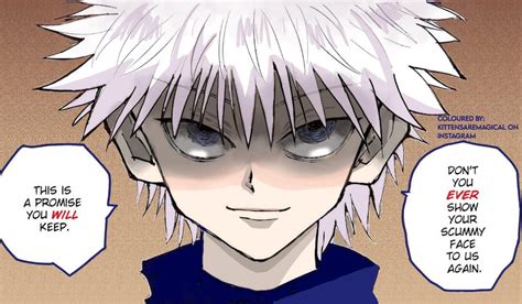 I coloured Killua from Chapter 57 of the manga. This is my first time colouring a manga panel ...