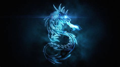 Blue Neon Dragon Wallpapers - Wallpaper Cave