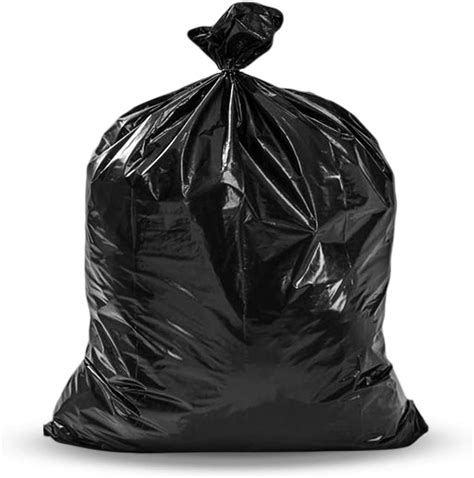 Simpleliners 55 Gallon Trash Bags Heavy Duty, (50 Count w/Ties) Tall Large Black Garbage Bags ...