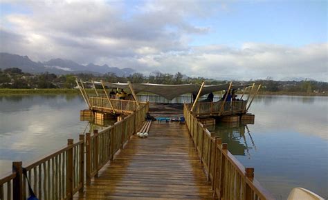 Custom Stretch Tent Installation for a Floating Jetty