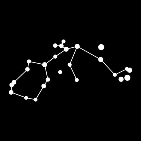 Aquarius constellation map. Vector illustration. 23138403 Vector Art at ...