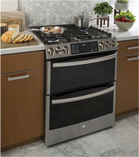 Best Buy: GE Profile Series 6.7 Cu. Ft. Slide-In Double Oven Gas Convection Range Stainless ...