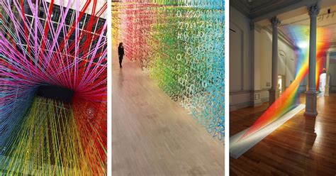 Rainbow Art Installations Dazzle Viewers With Unique Colorful Art