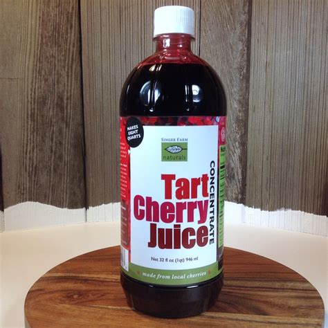 Tart Cherry Juice Concentrate Local Natural Pain Relief Sleep Aid — Singer Farm Naturals