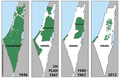 Map Of Israel And Palestine 2012 - Naoma Vernice