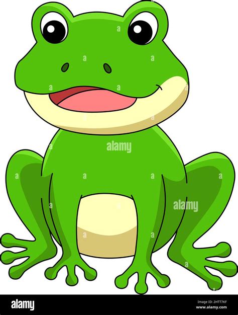 Frog Cartoon Colored Clipart Illustration Stock Vector Image & Art - Alamy