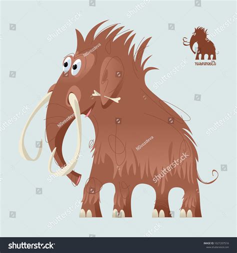 Cute Prehistoric Mammoth Ice Age Vector Stock Vector (Royalty Free) 1027207516 | Shutterstock