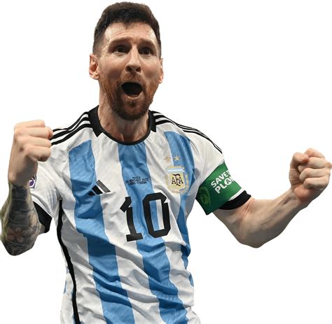 Lionel Messi Argentina football render - FootyRenders