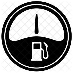 Fuel gauge Icon - Download in Glyph Style