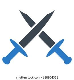 Crossed Swords Vector Isolated Icon Emoji Stock Vector (Royalty Free ...