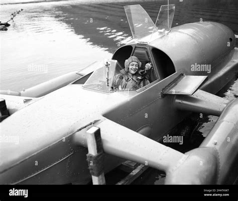 Donald Campbell breaks the Water Speed Record in Bluebird K7 on Ullswater, 23rd July 1955 ...