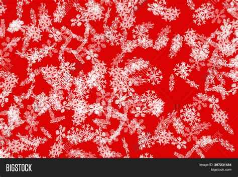 Red Snowflake Pattern Image & Photo (Free Trial) | Bigstock