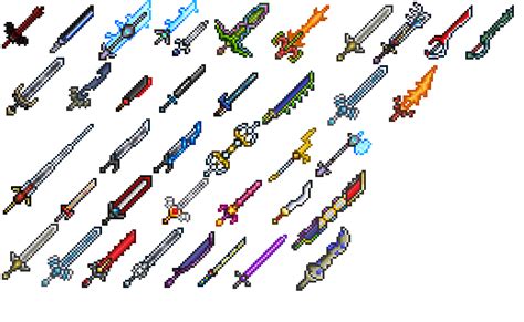 New terraria Melee weapons by redballbomb on DeviantArt