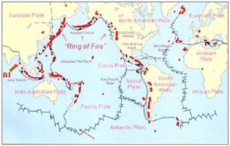 Active Volcano Map Of The World - Allyce Maitilde