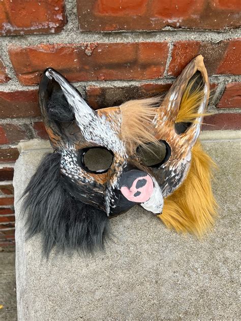 Wolf Therian Otherkin Furry Cosplay Mask Birdydogshop - Etsy