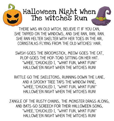 Printable Spooky Stories For Kids