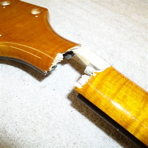 Guitar Neck Repair On An Archtop Guitar