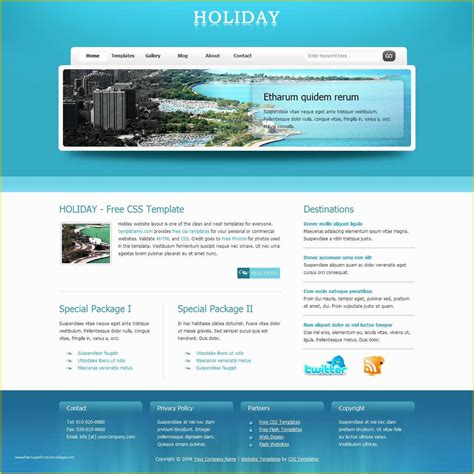 Free Sample HTML Web Page Templates Of Free Css Templates Free Css Website Templates Download ...