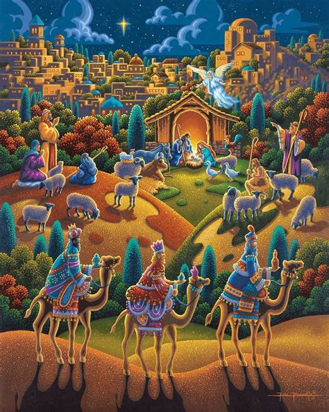 Nativity - Fine Art | Christmas paintings, Nativity painting, Nativity