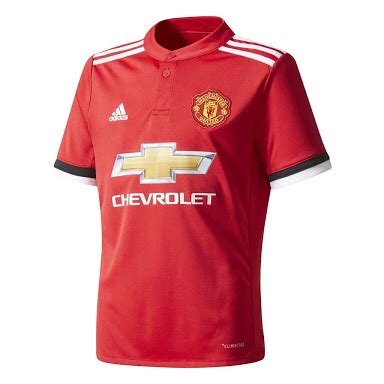 Manchester United 17/18 Home Jersey Youth - The Football Factory