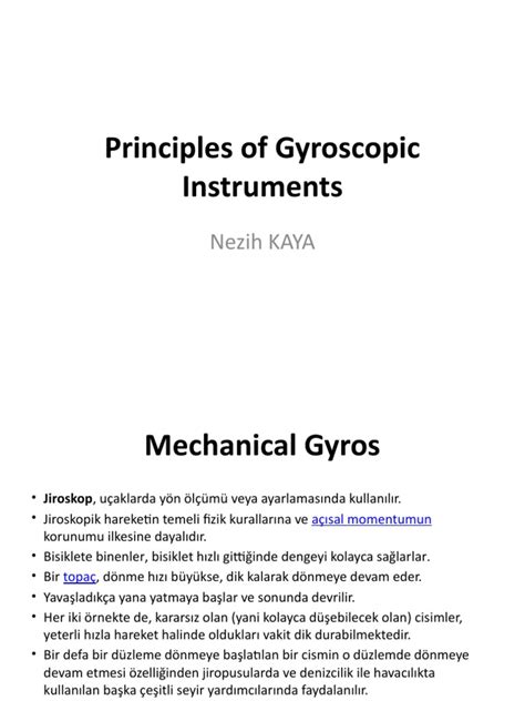 02 Principles of Gyroscopic Instruments | PDF | Gyroscope | Motion (Physics)