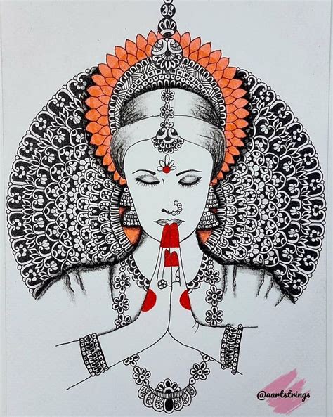 Indian culture mandala | Modern art canvas painting, Art drawings sketches simple, 30 day ...