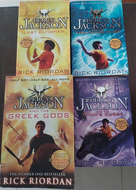 Percy Jackson 4 Book Set, Hobbies & Toys, Books & Magazines, Fiction ...