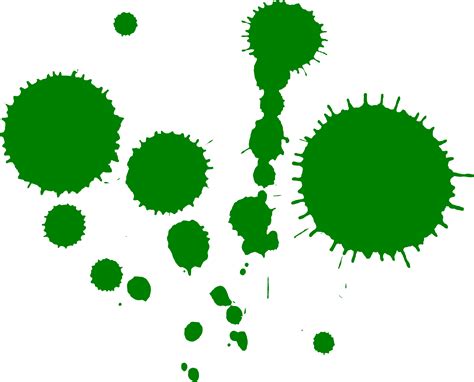 10 Green Paint Splatters (PNG Transparent) | OnlyGFX.com